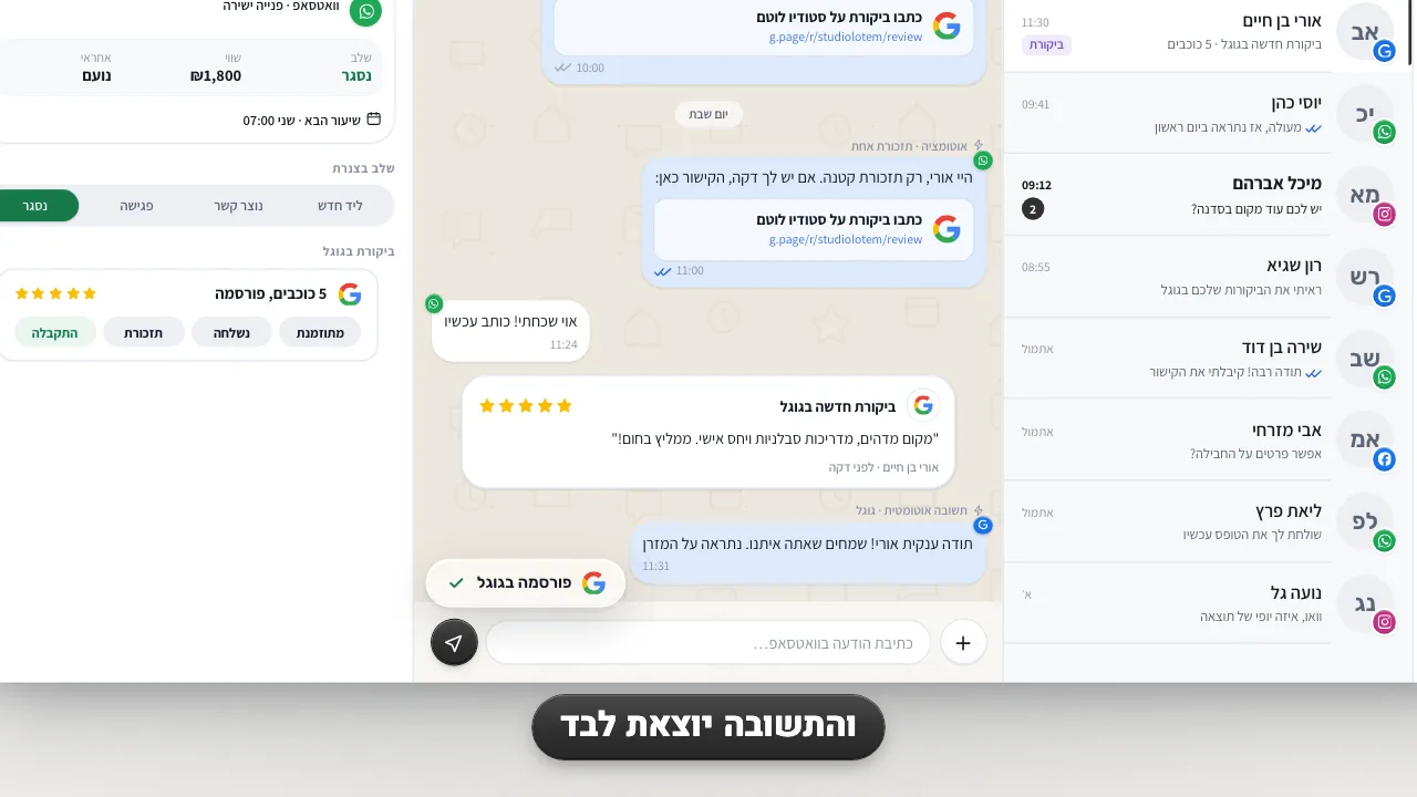 ביקורות בגוגל בונטוס